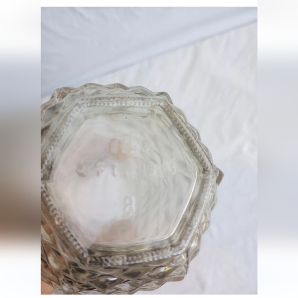 Vintage FTD 1983 Pressed Glass Pineapple Shaped Vase 5 1/2" Tall - Picture 8 of 10